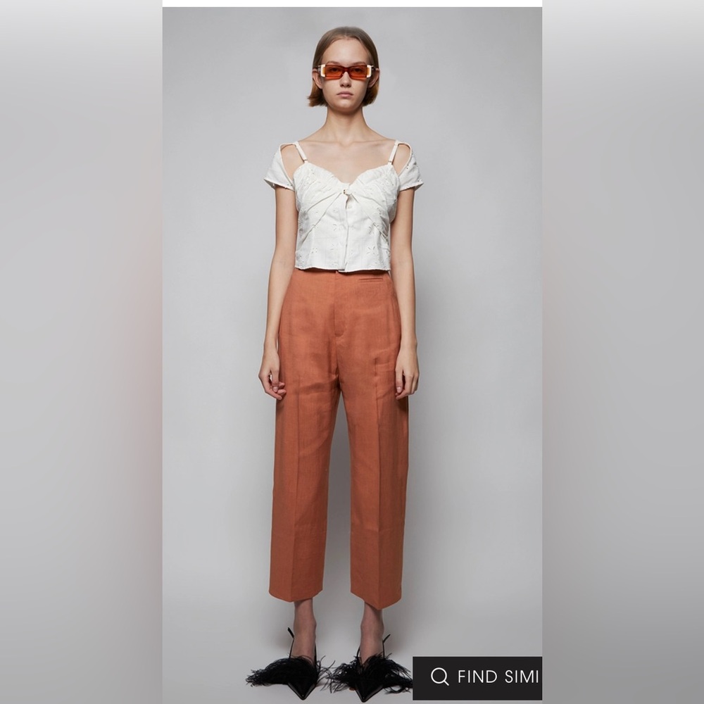 Jacquemus La Pantalon Terracotta Pants